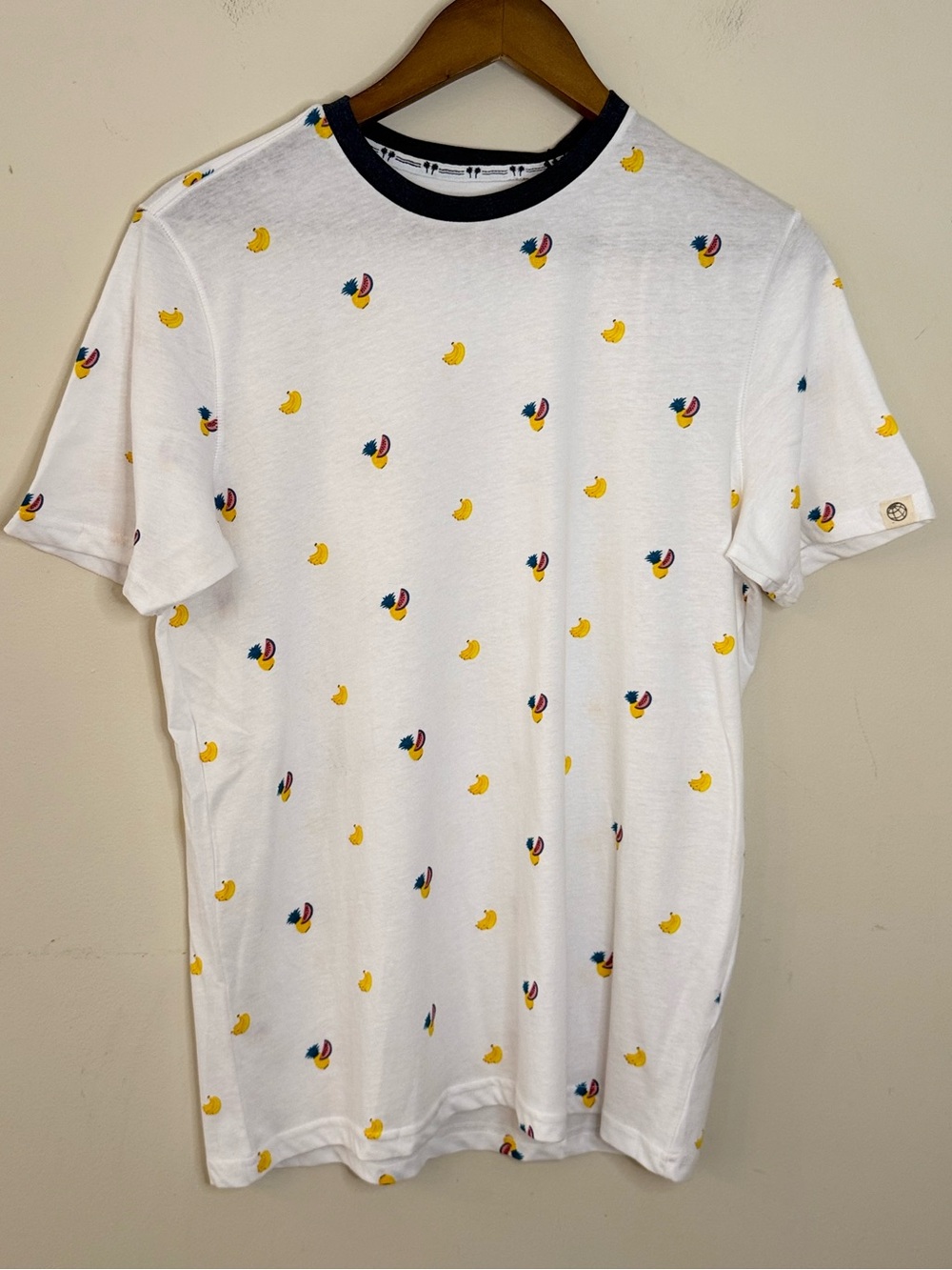 Free Planet retro short sleeve tee shirt fruit print SZ SM
